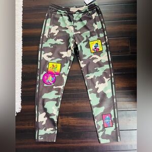 NWT Adidas Originals x Jeremy Scott Camo Track Pants H53372 Men’s Size Small.